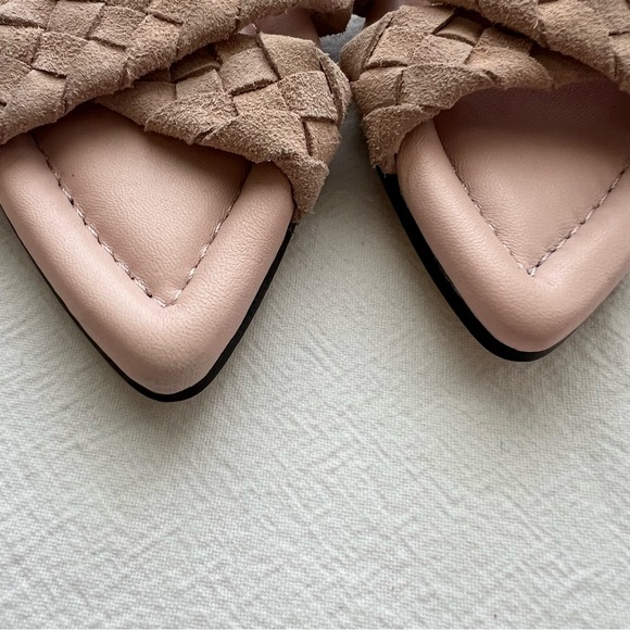 Rag & Bone Peony Braided Suede Pointed Toe Slide Sandal - Picture 8 of 8
